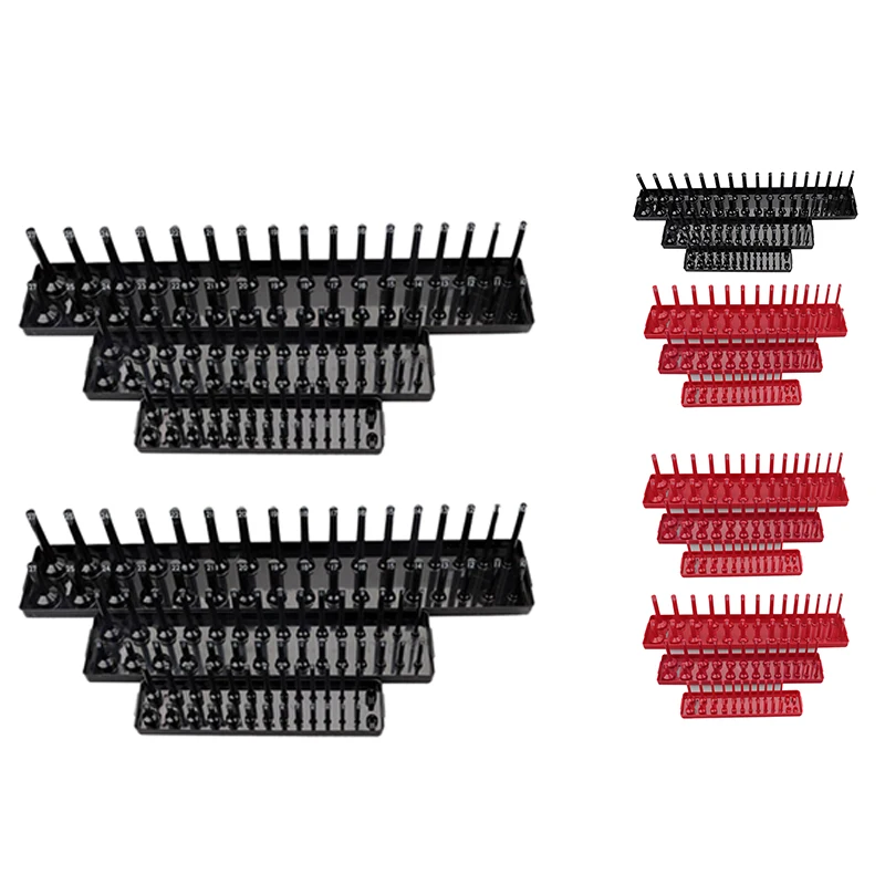 

Органайзер для гнезда, 6 шт., 1/4 дюйма, 3/8 дюймов, 1/2 дюйма