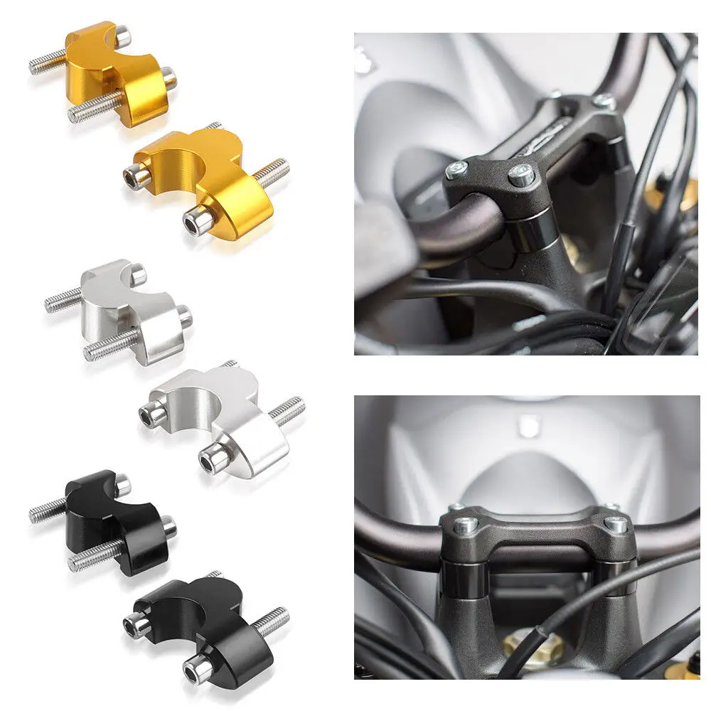 

Motorcycle Handlebar Bar Raiser Riser Clamp Mount for Suzuki GSXS1000 F 2015-2022