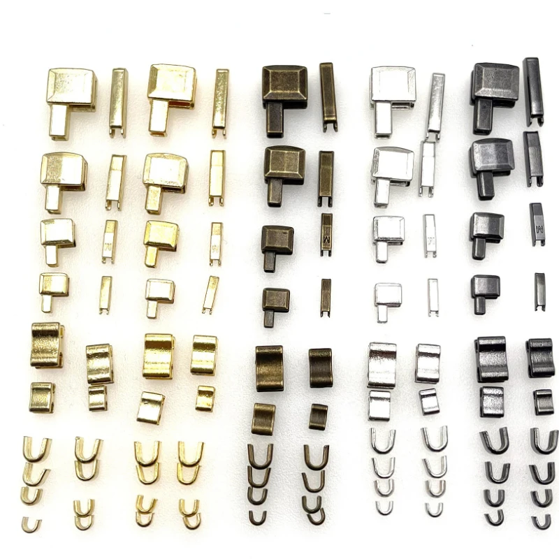 

3# 5# 8# 10# U-shaped Metal Zipper Box and Pin Top and Bottom Stop Plug Accessories Instant Repair