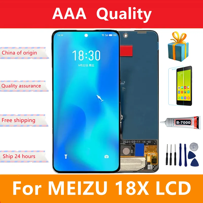 

6.67" Original For Meizu 18x LCD Screen Display Touch Panel Digitizer Replacement For Meizu 18x 18 X Display Digitizer Assembly