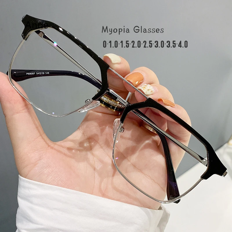 

Очки для близорукости в полуоправе для мужчин и женщин