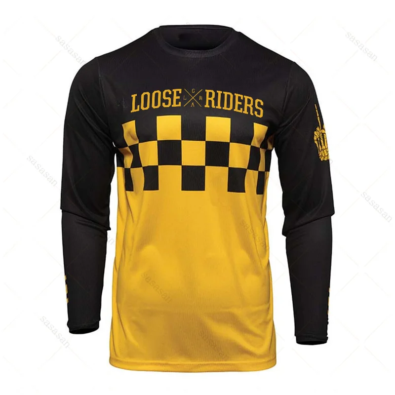 

Loose Rider Men's Long Sleeve Jersey DH Motorcycle Downhill Sweatshirt Off-Road Mountain Bike Liner MTB BMX DH MX Enduro Apparel
