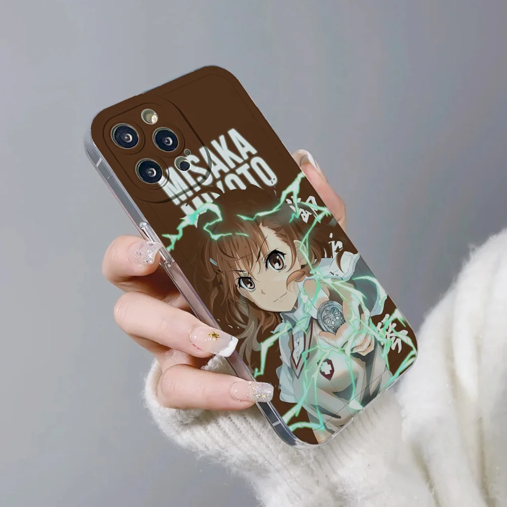 Милый аниме чехол M-Misaka Mikoto для телефона IPhone 11 12 13 14 15 Plus Pro Max Anger Eyes силиконовый