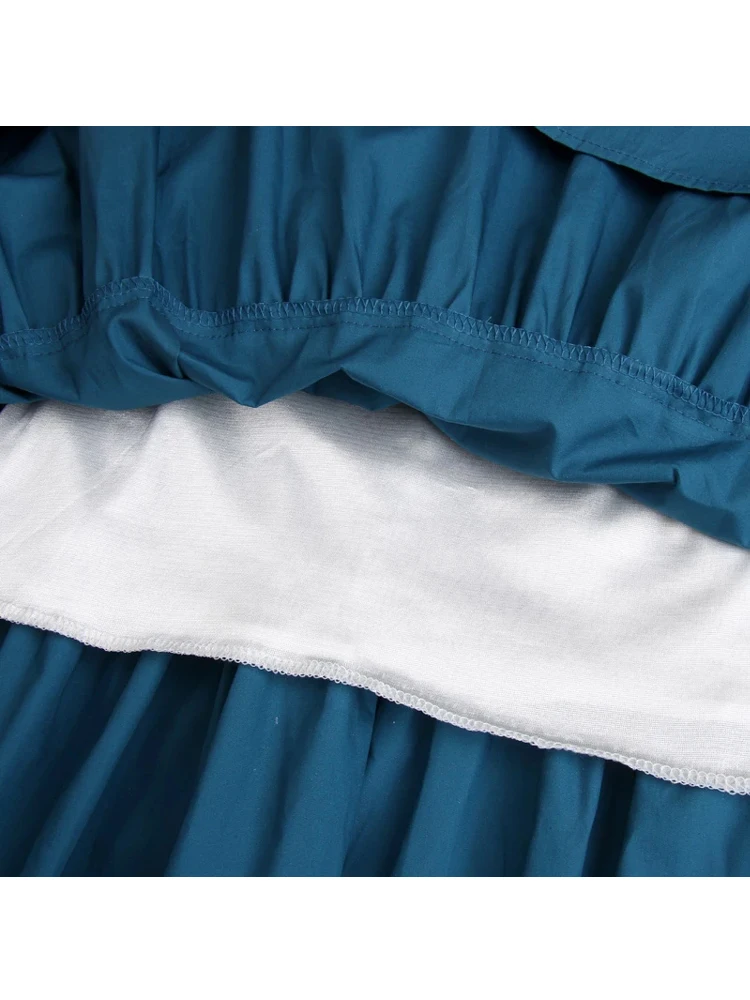 Юбка женская трапециевидная с завышенной талией х/б | Женская одежда