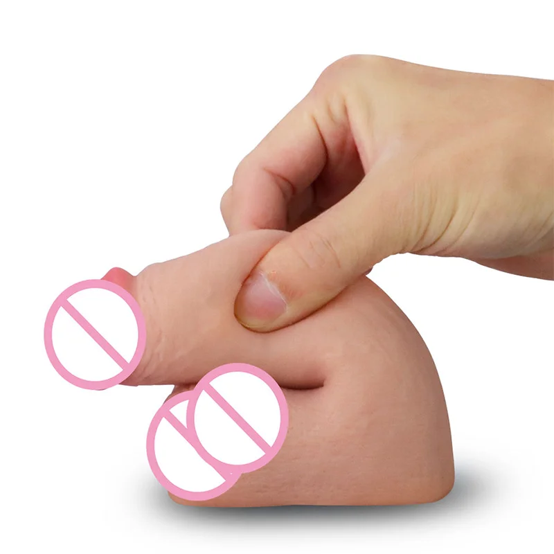 Оптовая продажа ультрамягкий реалистичный короткий фаллоимитатор GF STP Packer 4 9