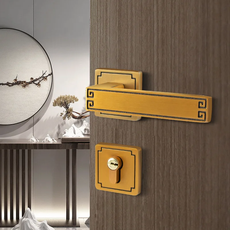 

Дверной набор, Рычажные замки, деревянные умные ручки с ключами, распашные ворота для спальни, для интерьера, улицы, для дома и улицы, фурнитура, ручные