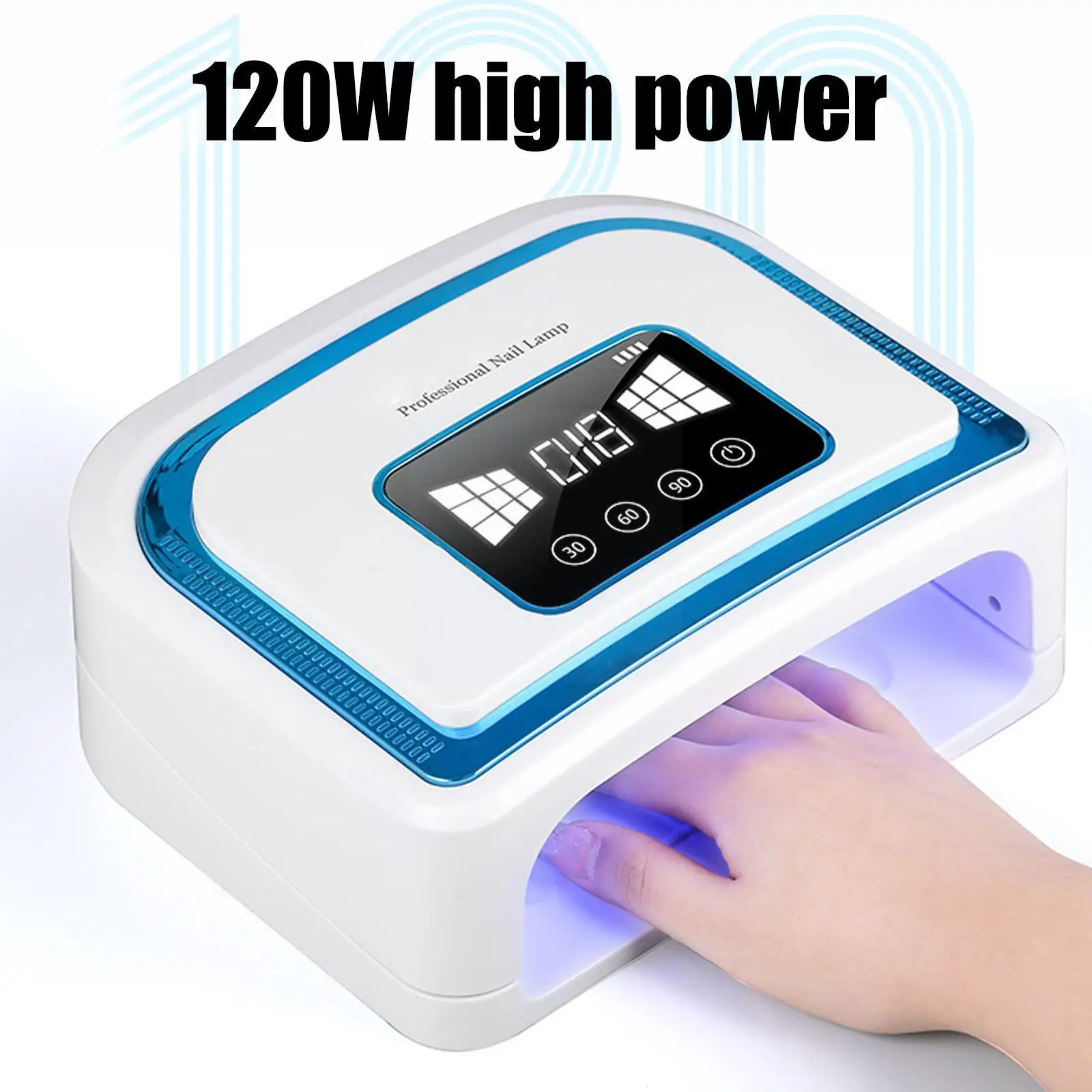 

Nail Drying Lamp Wireless LED Lamp for Nails Built-in 7800mAh Battery Nail Lamp Rechargeable Cordless Manicure Lamps Nail D Z2L3