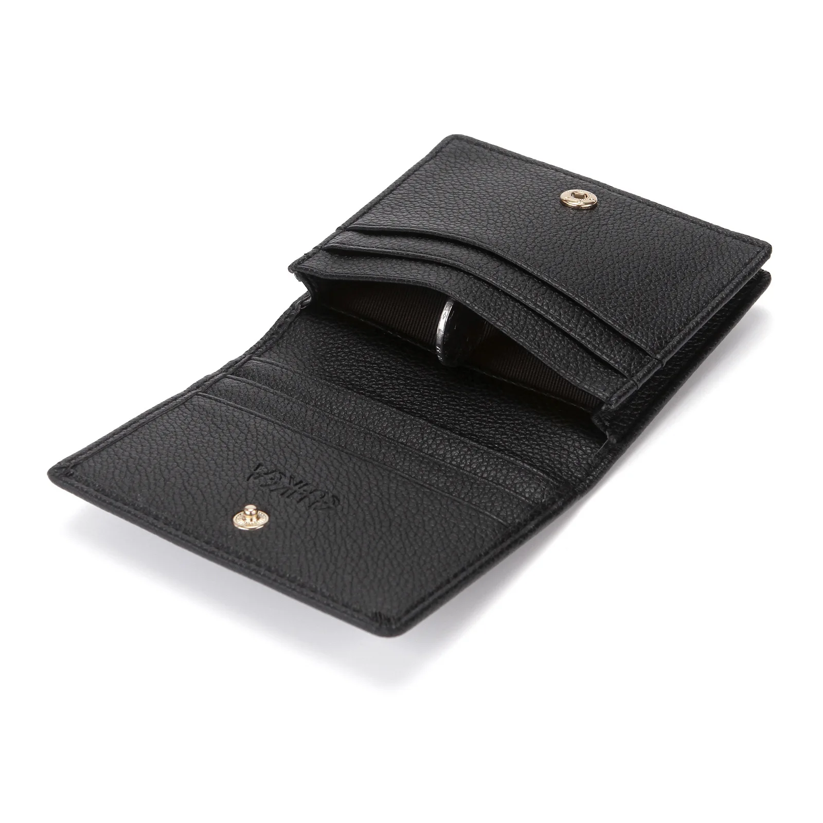 

Foldable Men Pu Color For Leather Holder Wallet Purse Male Card Mini Credit Bag Business Solid Coin Coin
