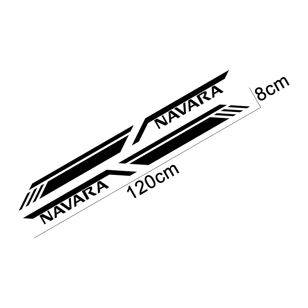 Наклейка на багажник автомобиля для Nissan Navara D40 D22 D23 NP300 наклейки в полоску пикапа