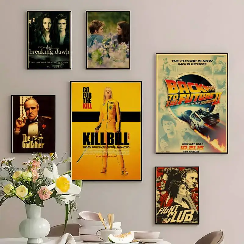 

Classic Movie TV Series Pulp FictionFight ClubTwilight POSTER Posters For Room Living Canvas Painting Print Art Home Wall Decor