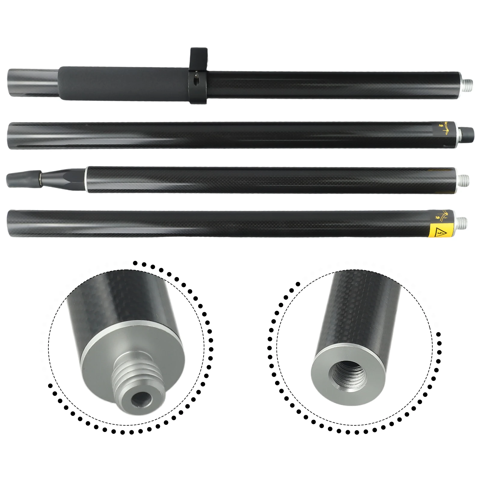 Карбоновый стержень для инструмента карбоновое волокно Изолированная резьба 5/8