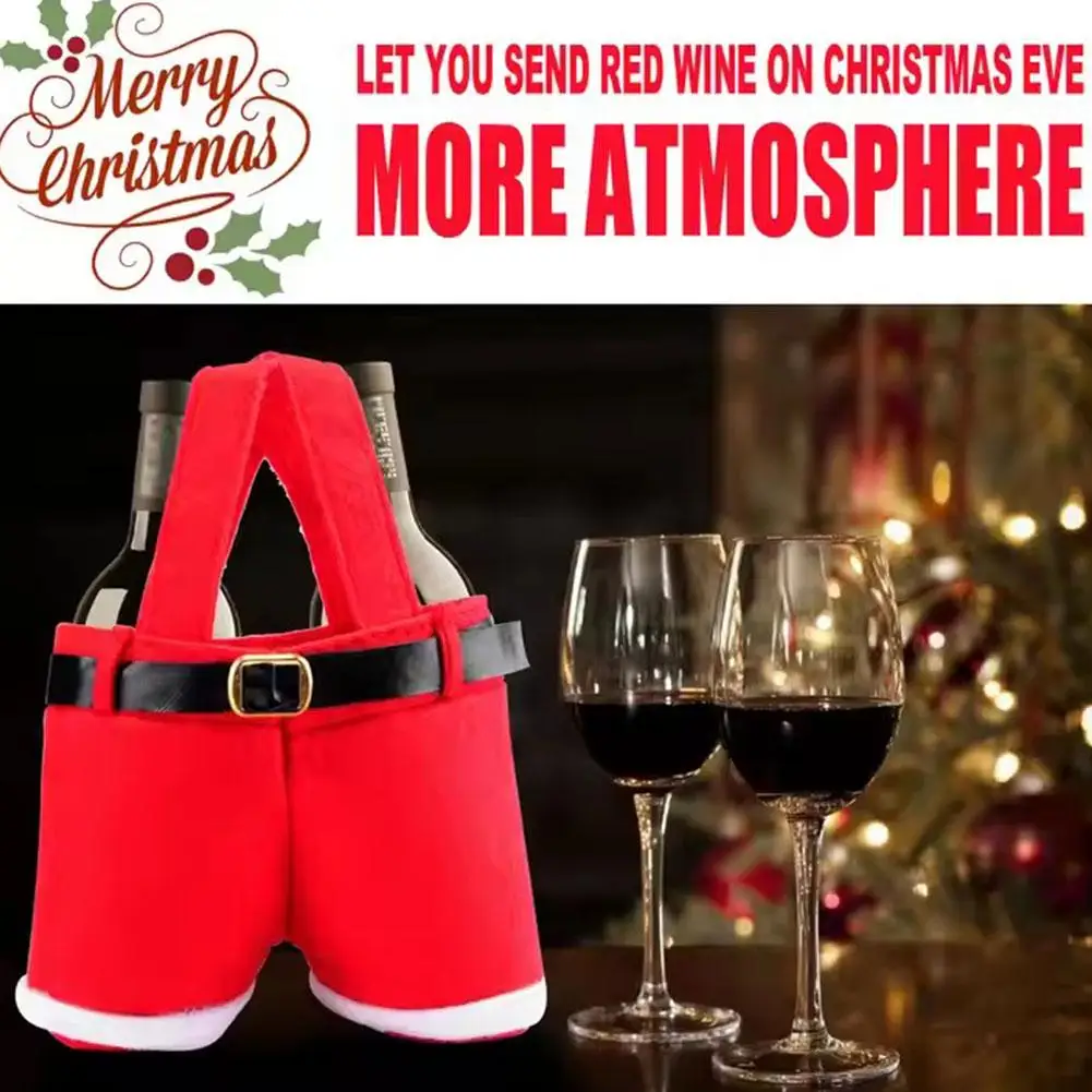 6 шт. стильная сумка с брюками Санта-Клауса милые сумки мешки для чулок подарочные