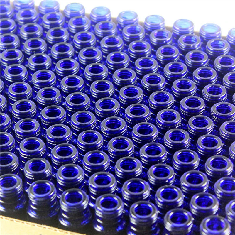

24Pcs/lot 10ml Empty Glass Roll On Bottle Cobalt Blue Roller Bottle For Essential Oil Roll-on Bottle With Stainless Steel Balls