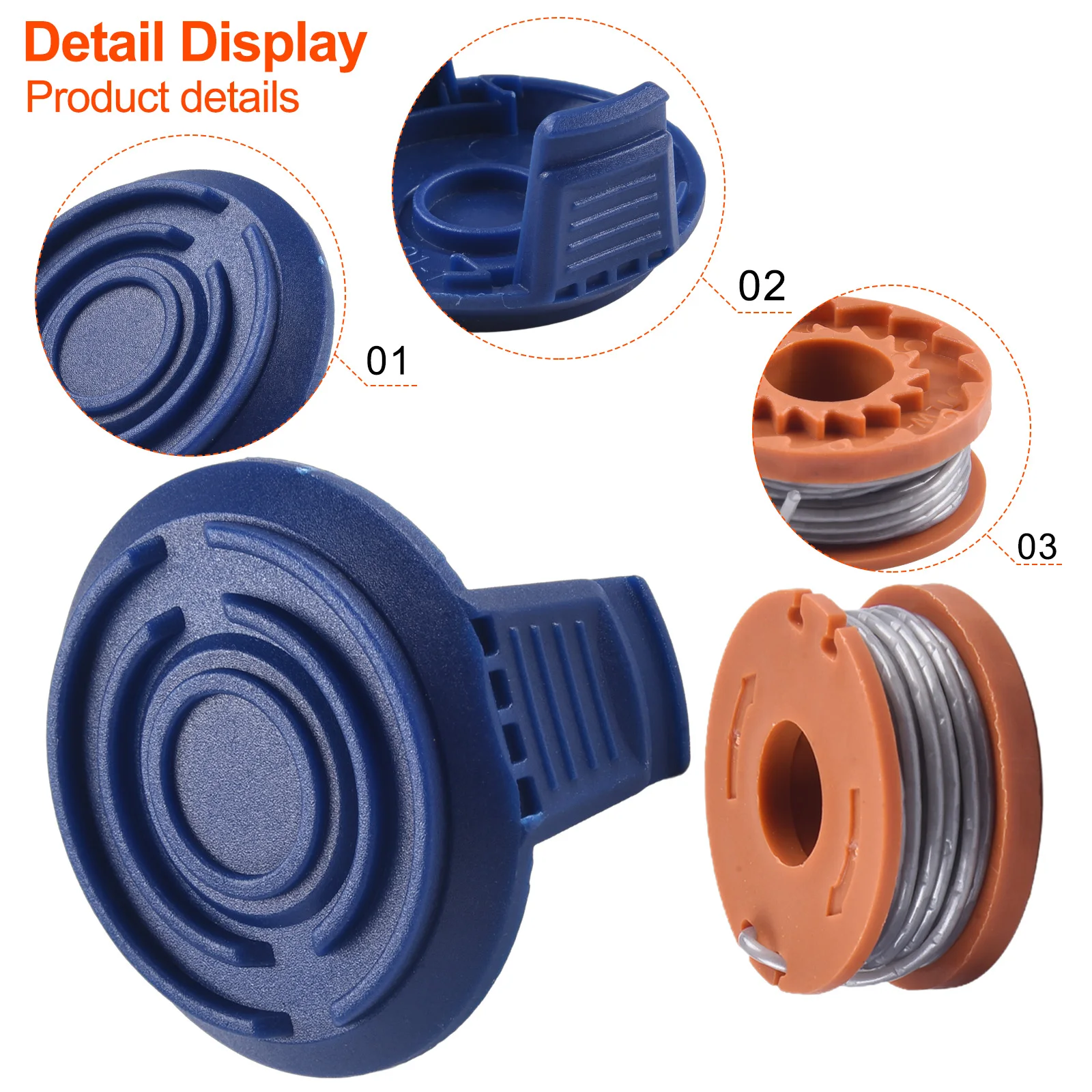 1 5 мм 1x2 м крышки катушек для MacAllister MGTP18Li триммеры садовая трава газонокосилки
