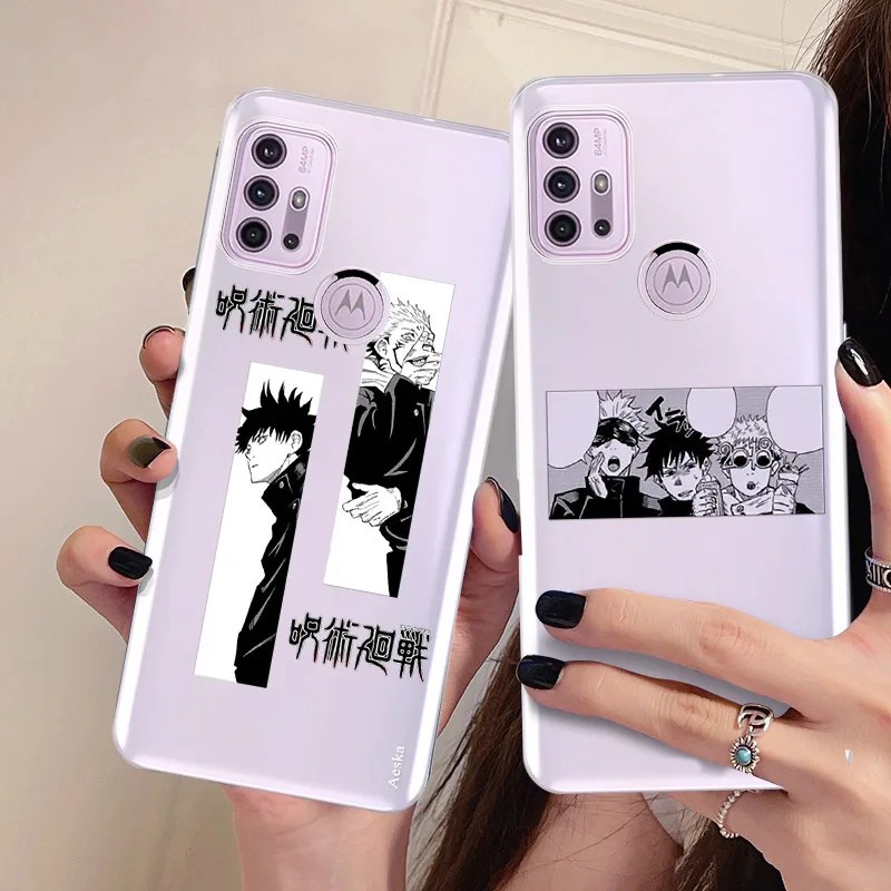 

Jujutsu Kaisen Anime Case for Moto G30 G20 G10 G60 G7 G8 G9 Play Power G22 4G EU One Vision Zoom Action G Stylus 2021 Pure