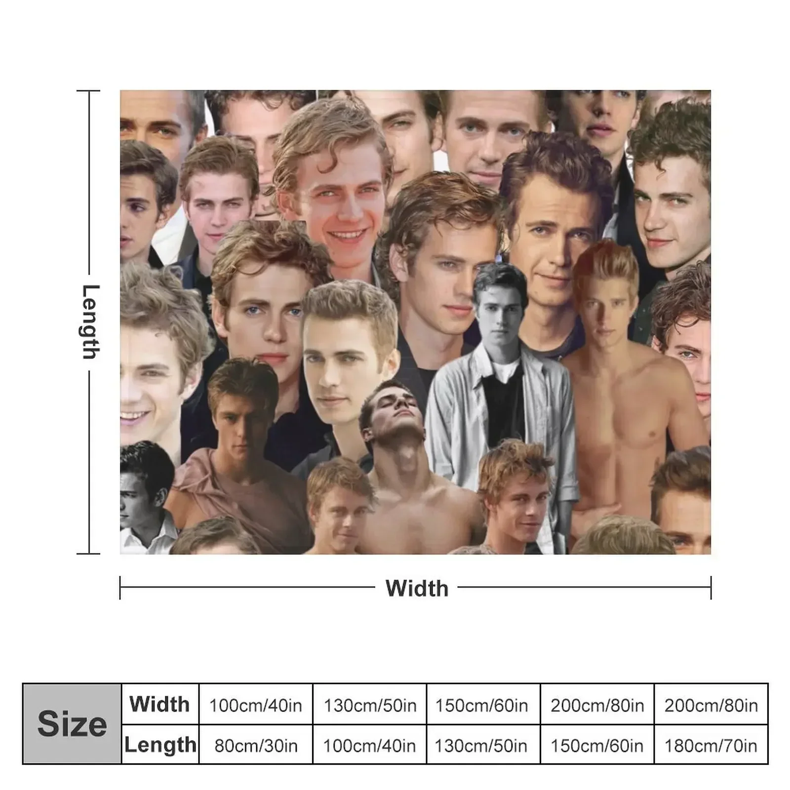 Одеяло Hayden Christensen Collage роскошные одеяла в стиле аниме