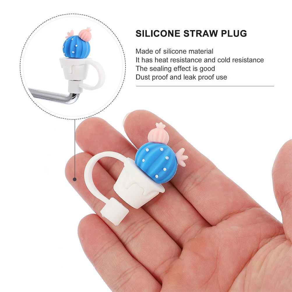 

Straw Caps Covers Silicone Cover Drinking Tip Tips Protector Reusable Cap Cartoon Toppers Topper Plug Drink Plugs Lids Cute