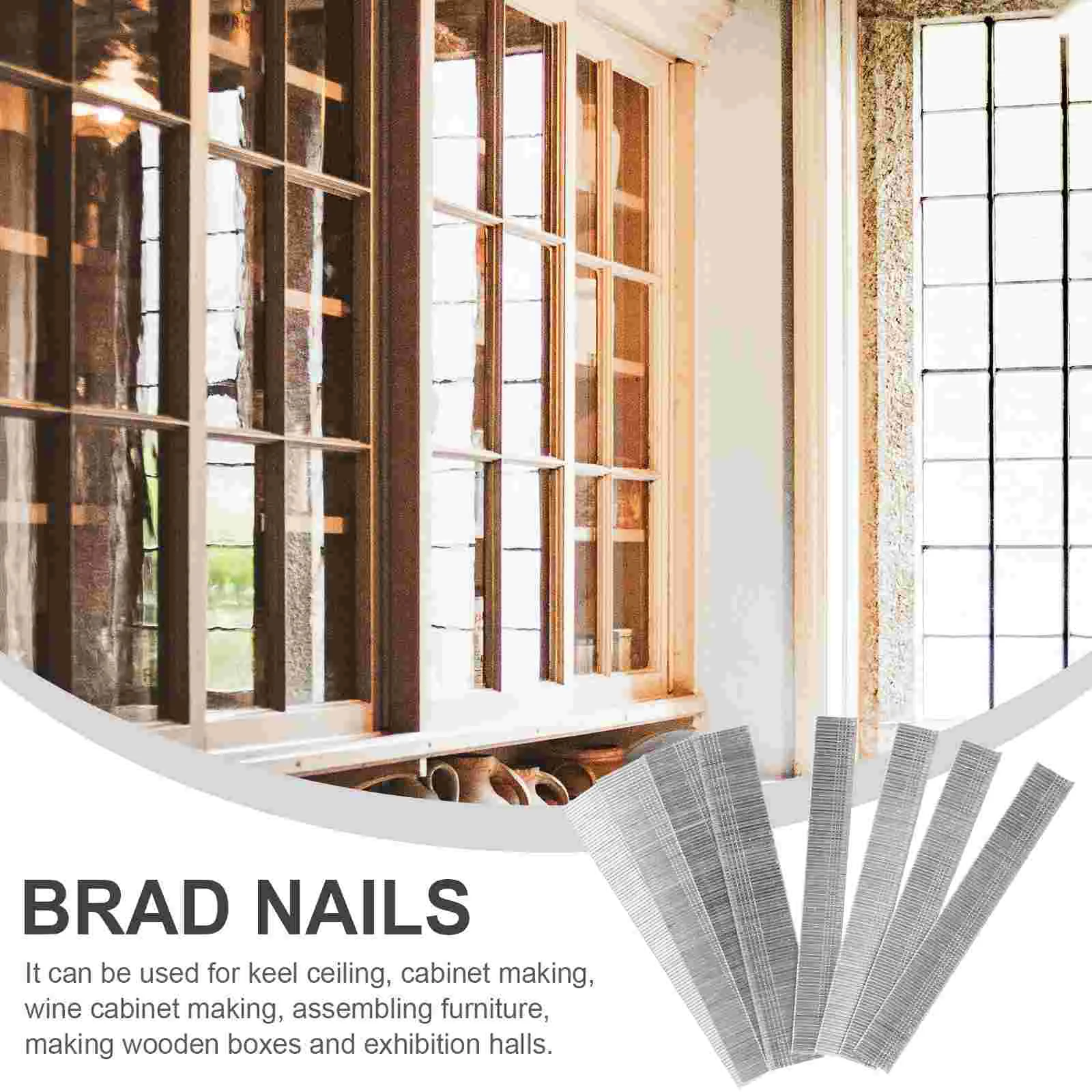 8000 шт. оцинкованные финишные гвозди Брэд для формования строительных шкафов