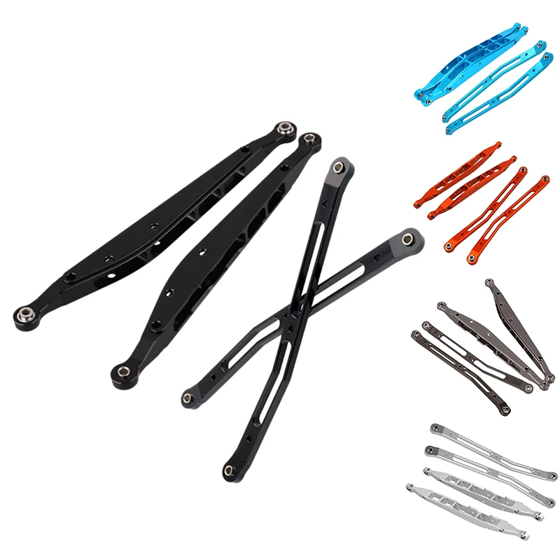 

4PCS for Axial Yeti 90026 Aluminum Alloy Rear Tail Keel Bracket Upper Rear Lower Keel Rear Pull-Down Rod Remote Refit