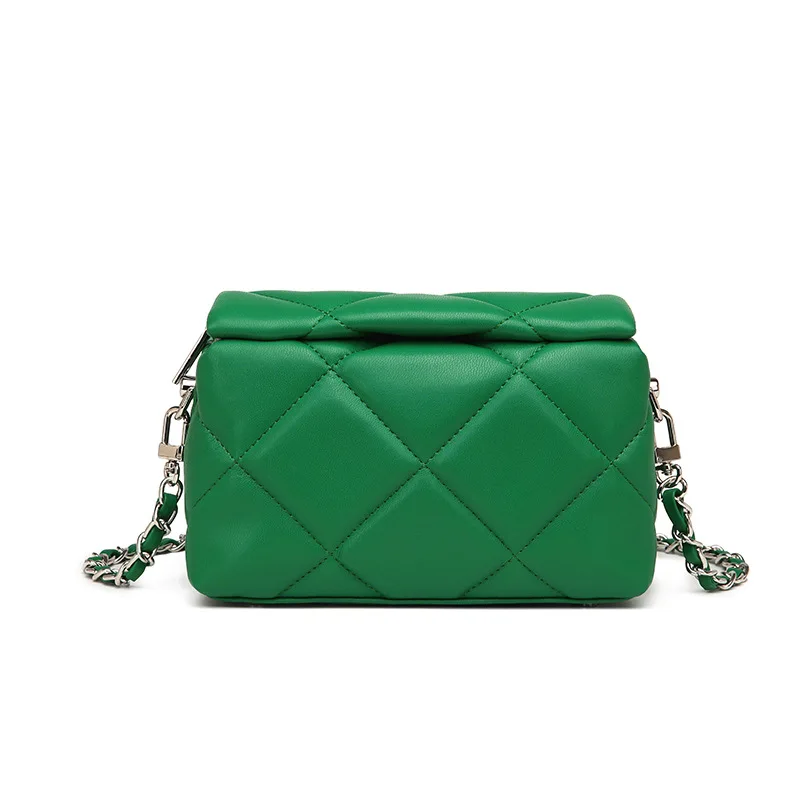 

INS Hot Sale Women's Bag metal chain Shoulder Bags High Quality PU Leather Shoulder Bags Brand Designer Crossbody Bags For Women