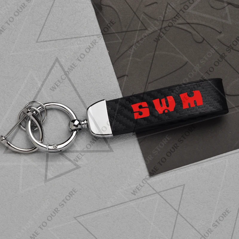 

Новый классический брелок для ключей с логотипом SWM G05 G01 SwmX3 7 EROE X2 G03F SM500 VMX из углеродного волокна, держатель для ключей, аксессуары для мотоциклов