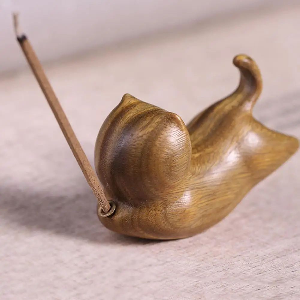 

Incense Burner Cats Shape Green Sandalwood Handcrafted Beautiful Censer Burner quemador de incienso decoración hogar