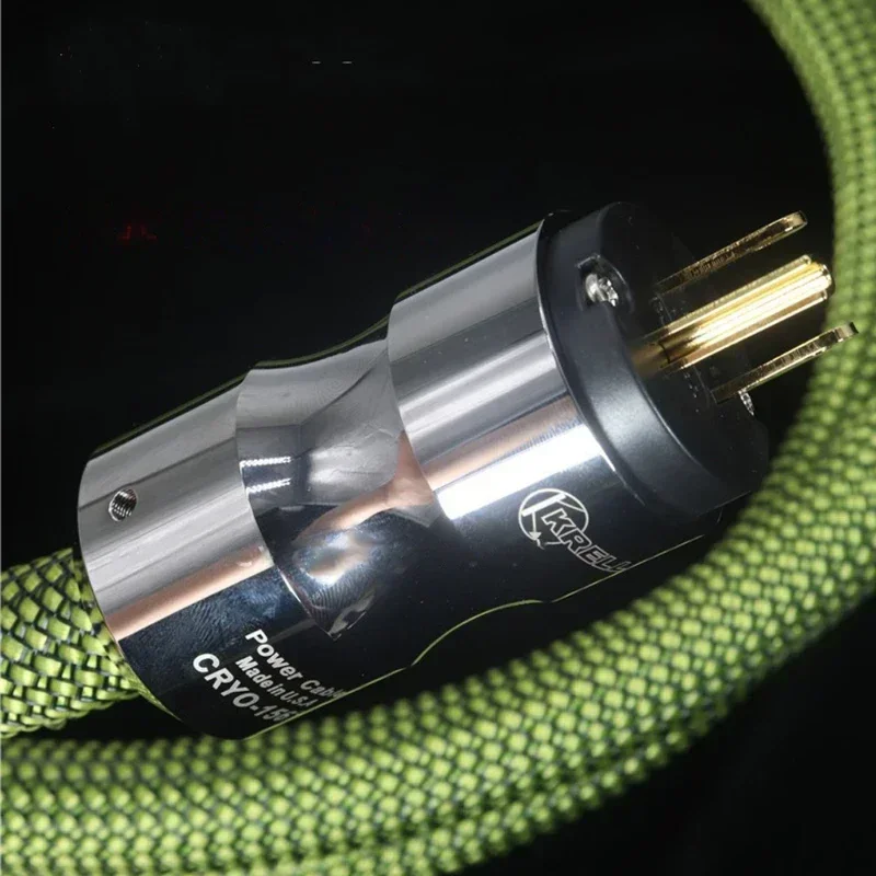 Фото Krell HiFi аудио кабель питания щит серебристый смешанный медный шнур питания переменного тока C13 алюминиевый штекер США и ЕС №2