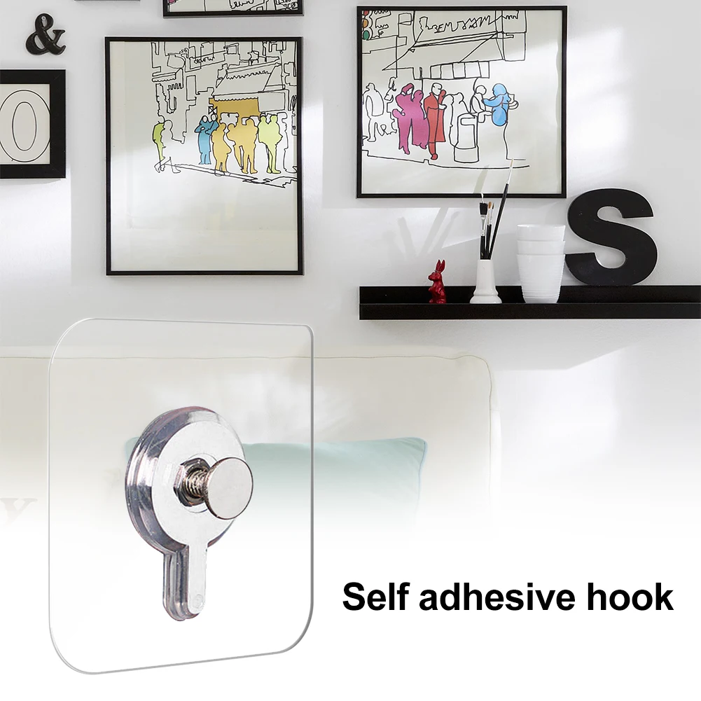 

Non Trace Decorative Painting Self Adhesive Hook Multifunctional Paste Photo Frame Cross Stitch Durable Entryway Living Room
