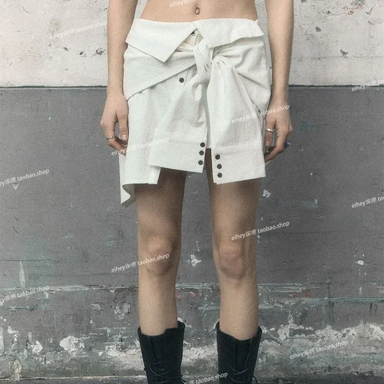 Дизайнерская двухсторонняя мини-юбка-футляр в один шаг универсальная