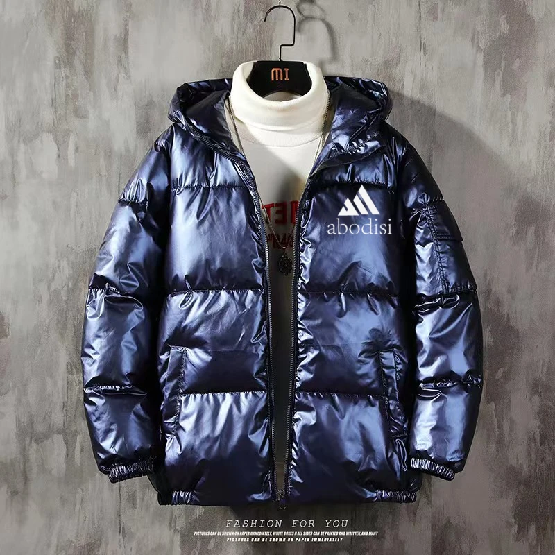 

Men's Winter Jacket Fashion Stand Collar Men's Solid Color Thickened Jacket Men's Winter Parker
