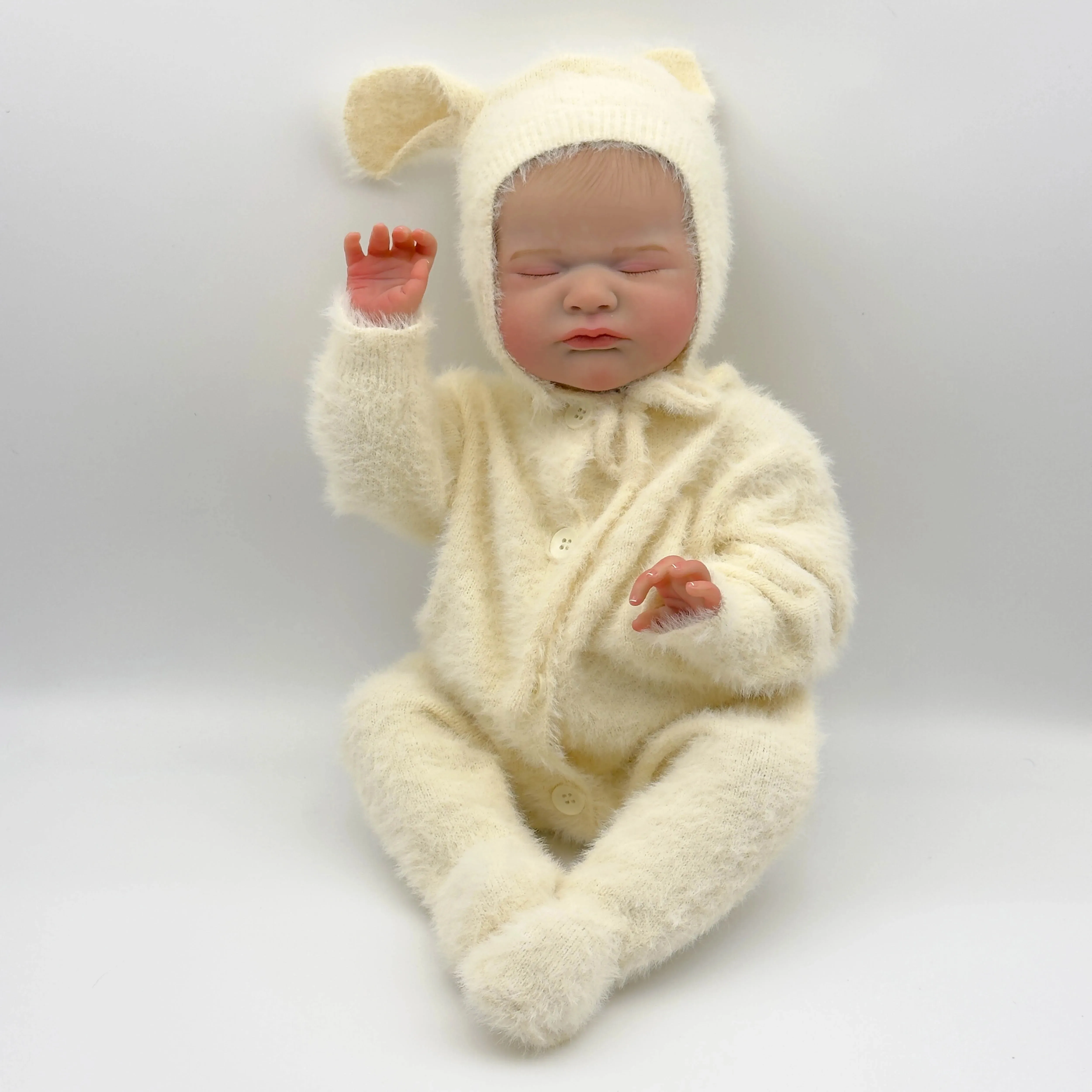 48 СМ Макс Мягкая Ткань Реалистичная Кукла Реборн с 3D-кожей Многослойная картина