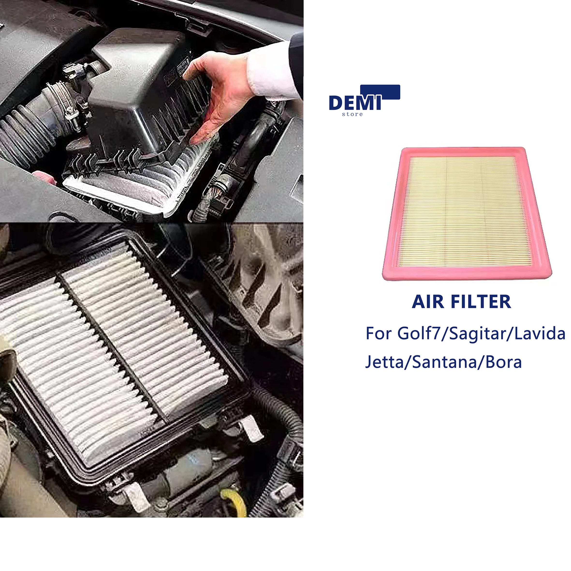 

Applicable to the new Jetta Santana Xinrui Lavida Sagitar Golf 7 Bora air filter element 04E129620A