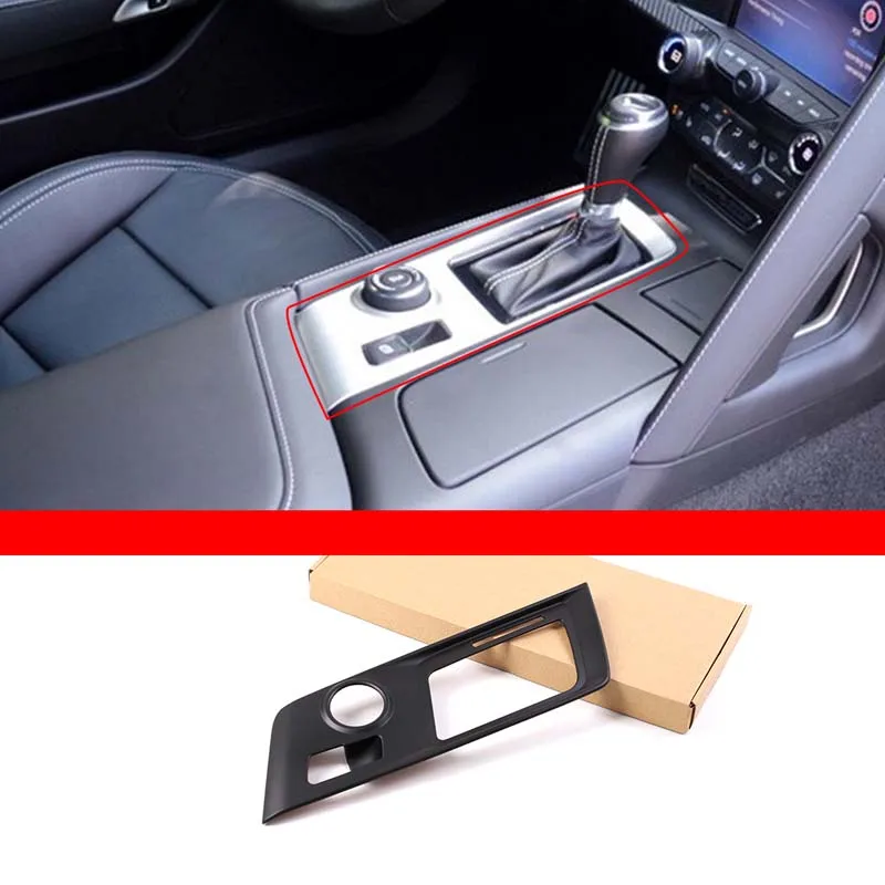 

For Chevrolet Corvette C7 2014-2019 ABS Carbon Fiber Style Car Center Console Gear Shift Panel Frame Cover Trim Accessories