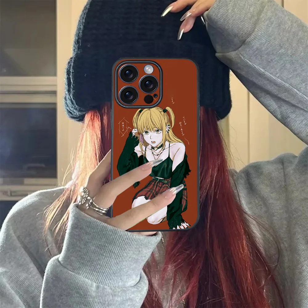 Чехол для телефона D-Death Note Misha iPhone 16 15 14 13 12 11 PRO MAX PLUS Mini TPU мягкий приятный кожи