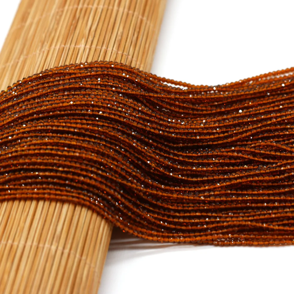 5 шт. 2 мм красновато-коричневый натуральный камень полудрагоценная шпинель