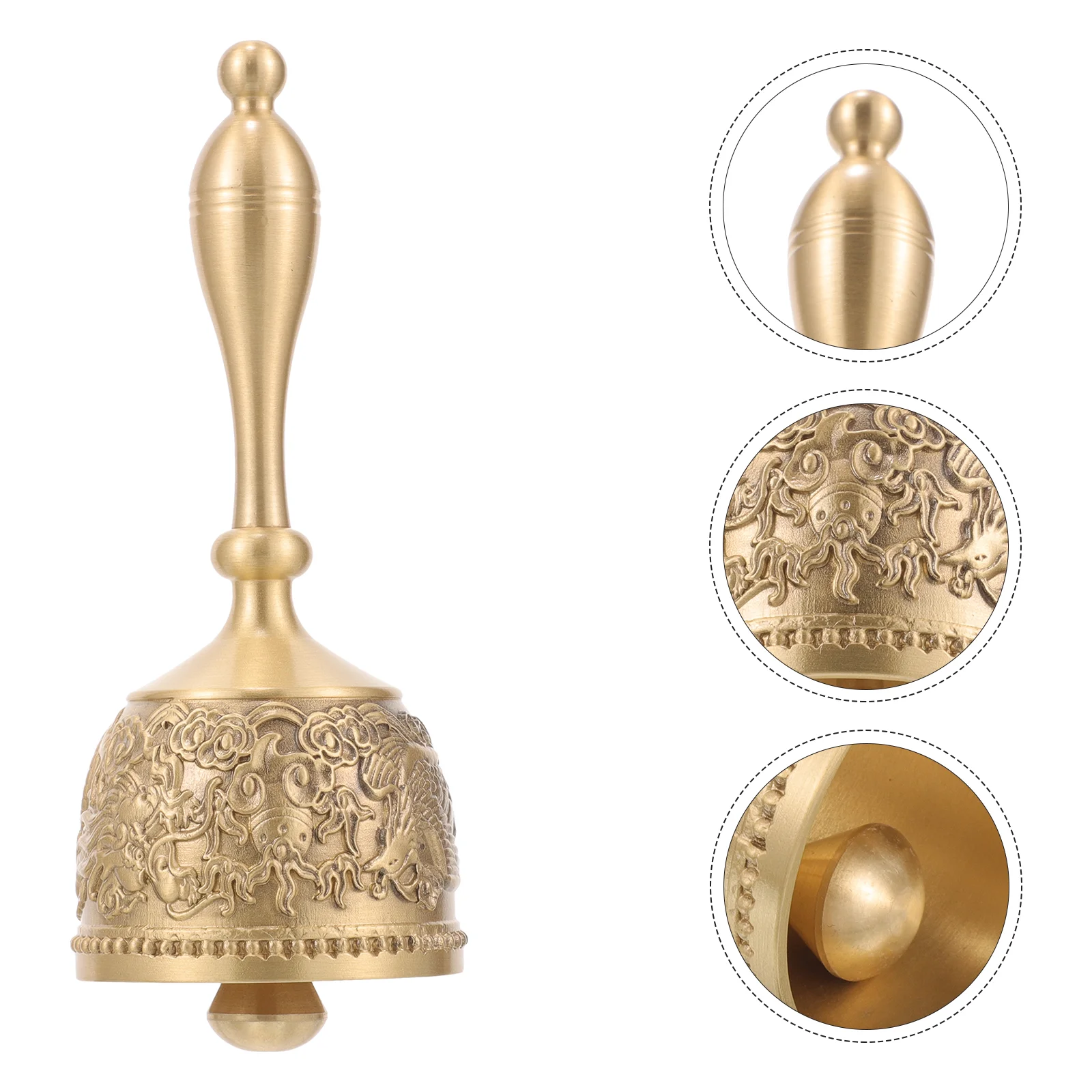 

Metal Bell Bar Restaurant Call Copper Bells Crafts Vintage Hotel Dish Retro Manual