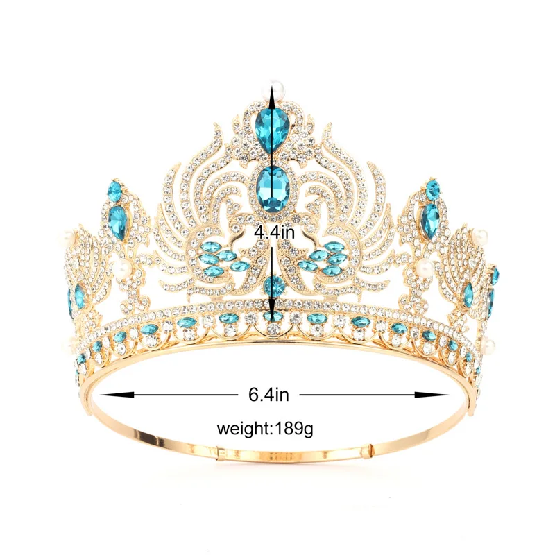 Винтажные тиары NiuShuya в стиле барокко с кристаллами королевские короны свадебные