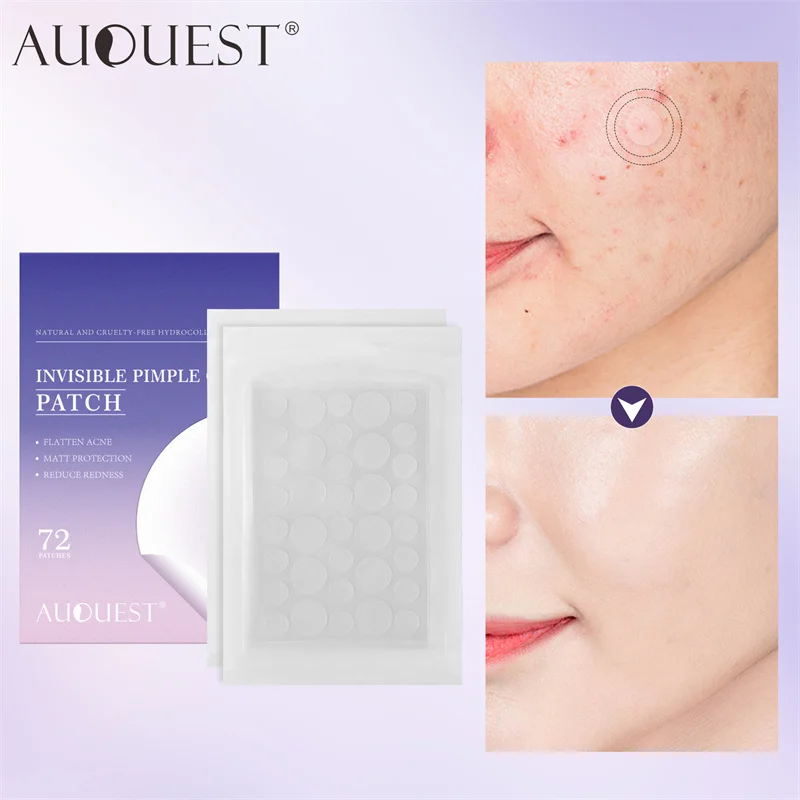 

AUQUEST 72PCS Acne Pimple Patch Treatment Face Mask Invisible Acne Remover Stickers Patches Concealer Facial Skincare Cosmetics
