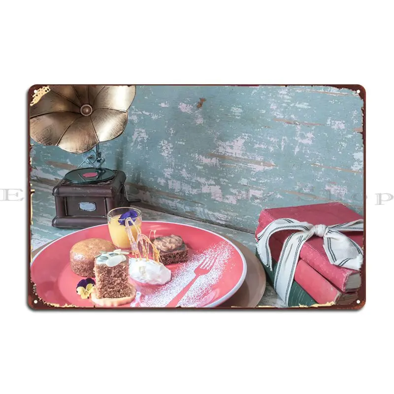 

Разнообразные сладкие десерты, металлическая табличка, печать на заказ, клубный бар, Настенная роспись, кухня, жестяной знак, плакат