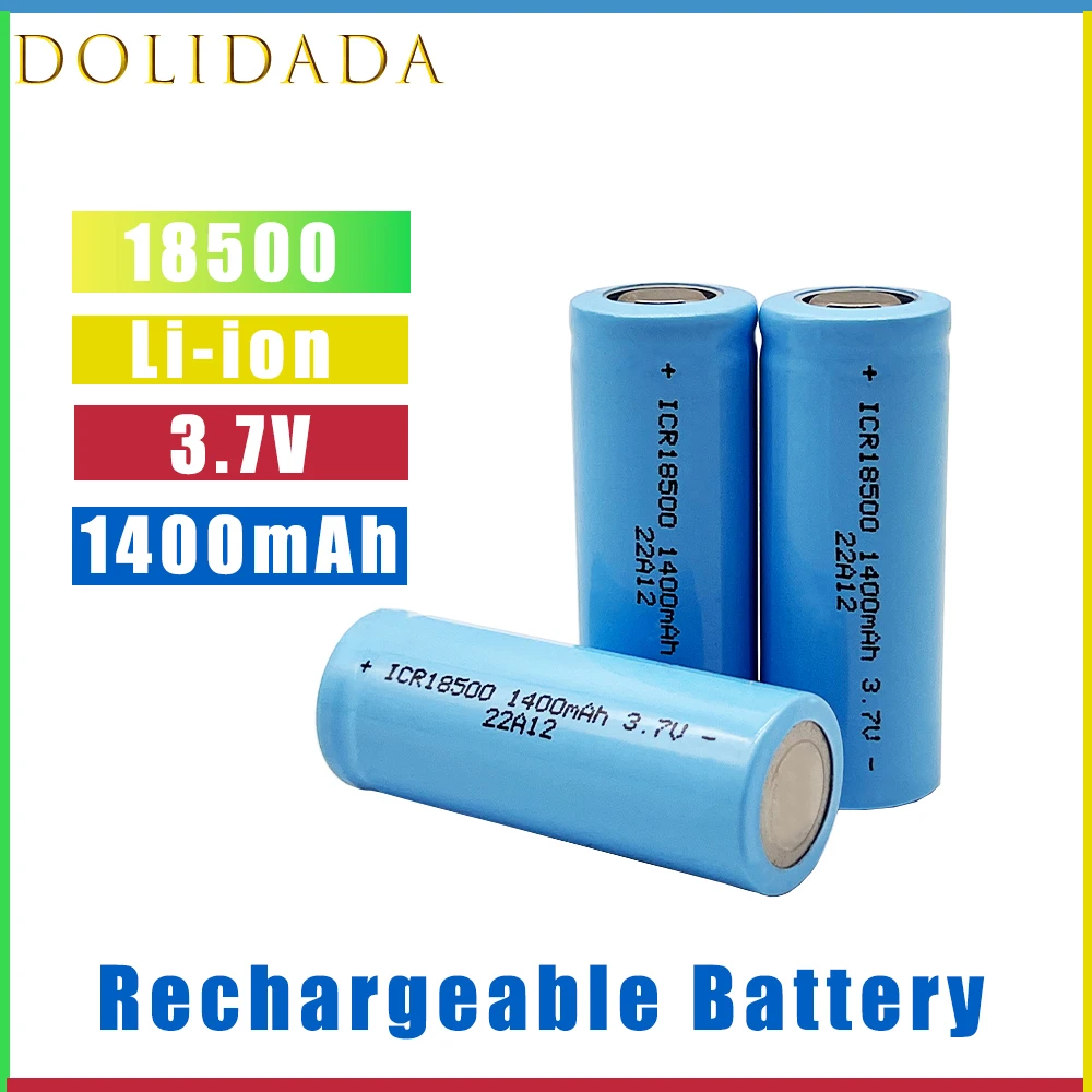 

18500 3.7V 1400mAh Lithium-ion Rechargeable Battery Is Often Used In Miner's Lamp Flashlight Remote Control Electric Car Etc