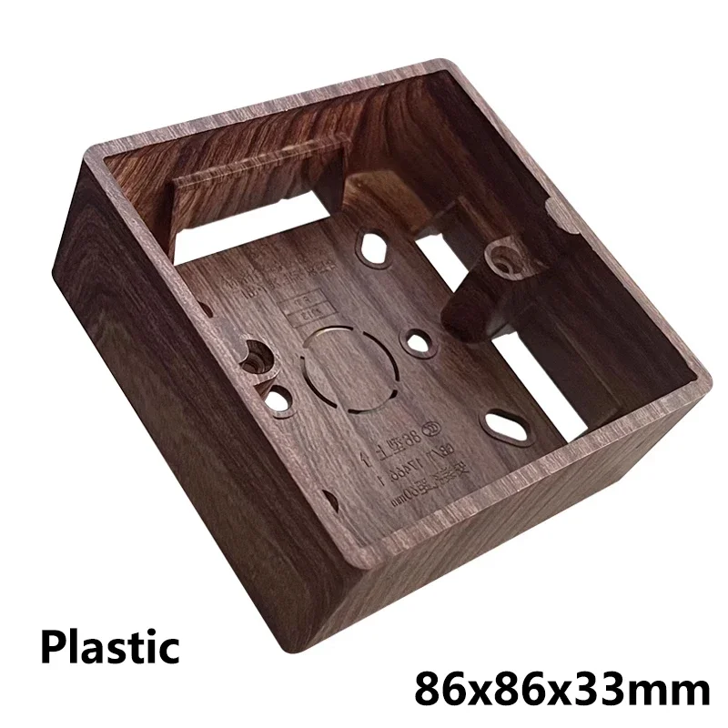 

Настенный переключатель Wallpad из цельного дерева 1/2/3/4 Gang, латунный тумблер, настенная розетка UK EU с зарядкой через USB, коробка для поверхностного монтажа, распродажа