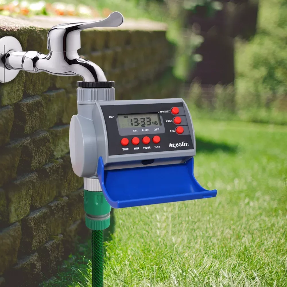 

Таймер для полива сада # 21002A, цифровой Соленоидный клапан для домашнего сада, с ЖК-дисплеем