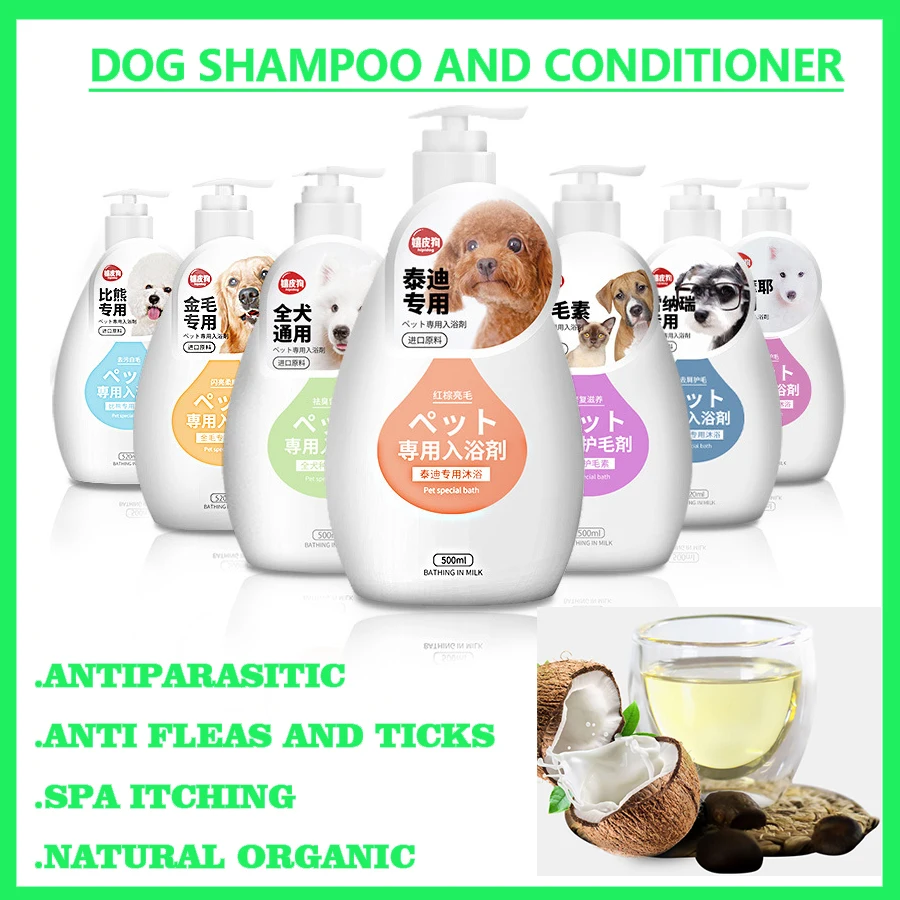 

Dog Shampoo and Conditioner, Organic Shedding Grooming, Yorkshire, Bichon, Poodle, Labrador, Fleas Tick Smell, Good Large Puppy