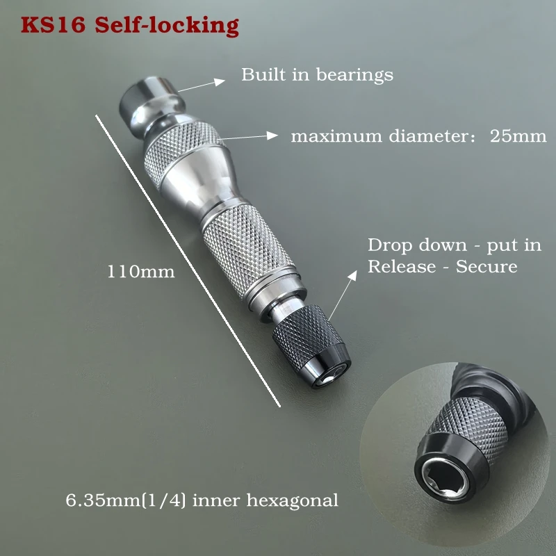 

Быстросъемный держатель отвертки Kingeser 1/4 дюйма