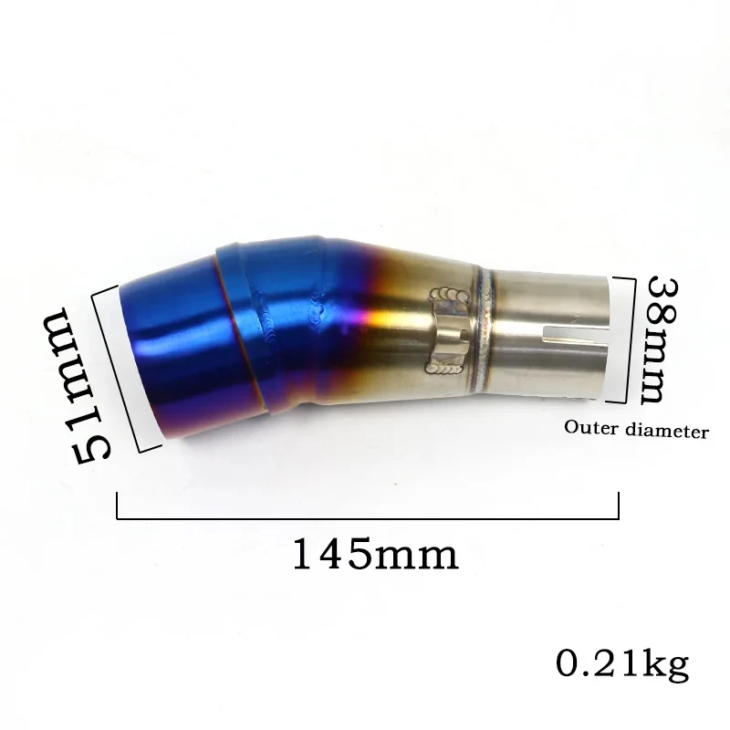 Универсальный глушитель выхлопной трубы для мотоцикла 51 мм из нержавеющей стали