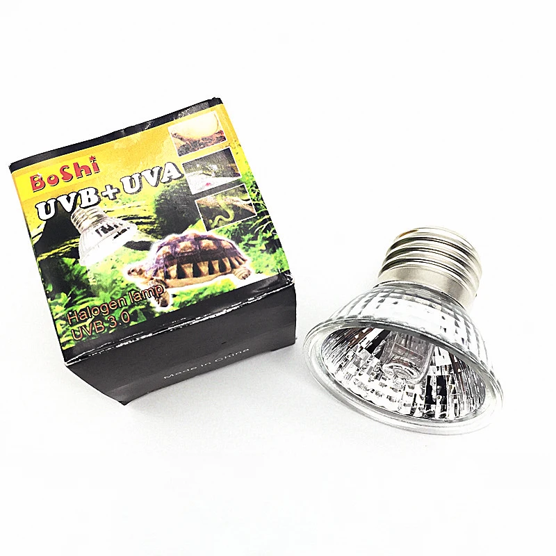 Лампа для рептилий 25/50/75W UVA + UVB 3 0 Pet нагревательная лампа черепаха Basking