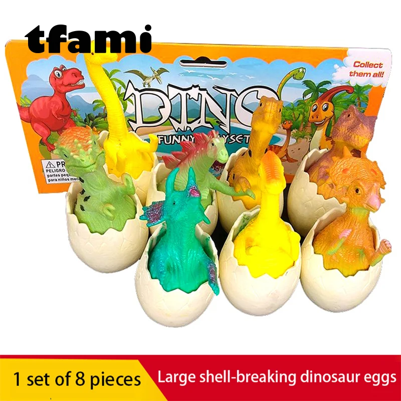 

Динозавры TFAMI, игрушка-животное для детей, половинный вылуп, сломанная оболочка, яйцо динозавра, игрушки-животные, пластиковые высококачест...