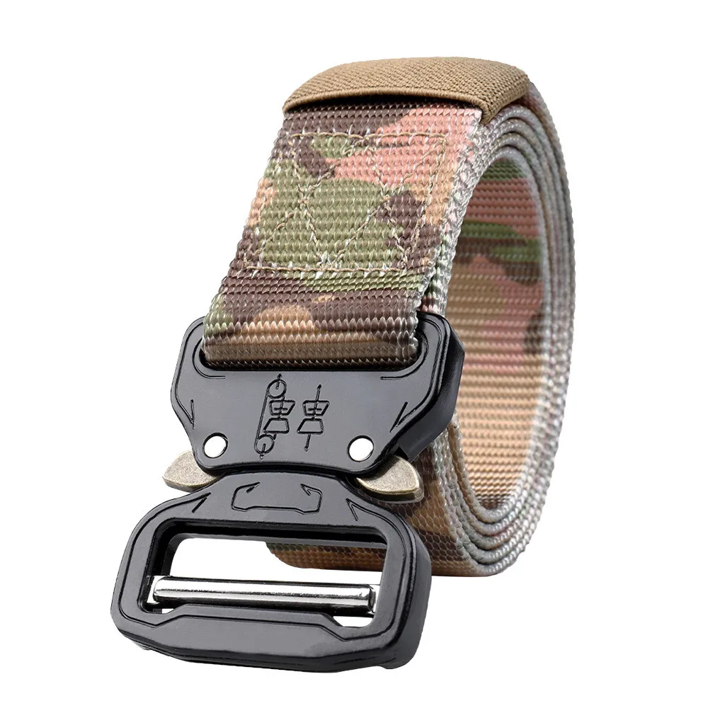 

2023 Wear-resistant Tactical Belt Imitation Nylon Woven Belt Multi-functional Special Training Men's Outdoor Versatile Belt