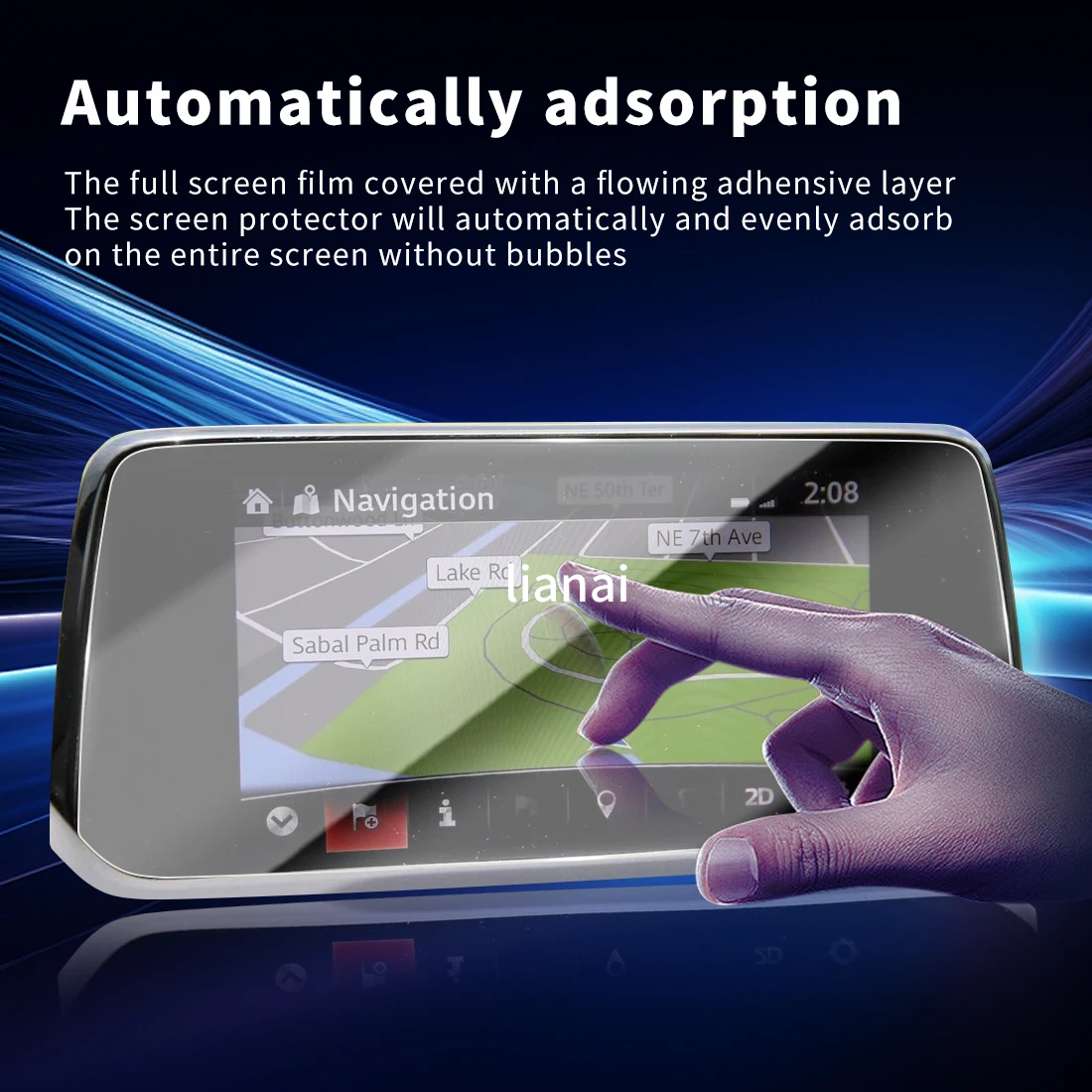 Защитная пленка для экрана Carplay защитная из закаленного стекла навигатор