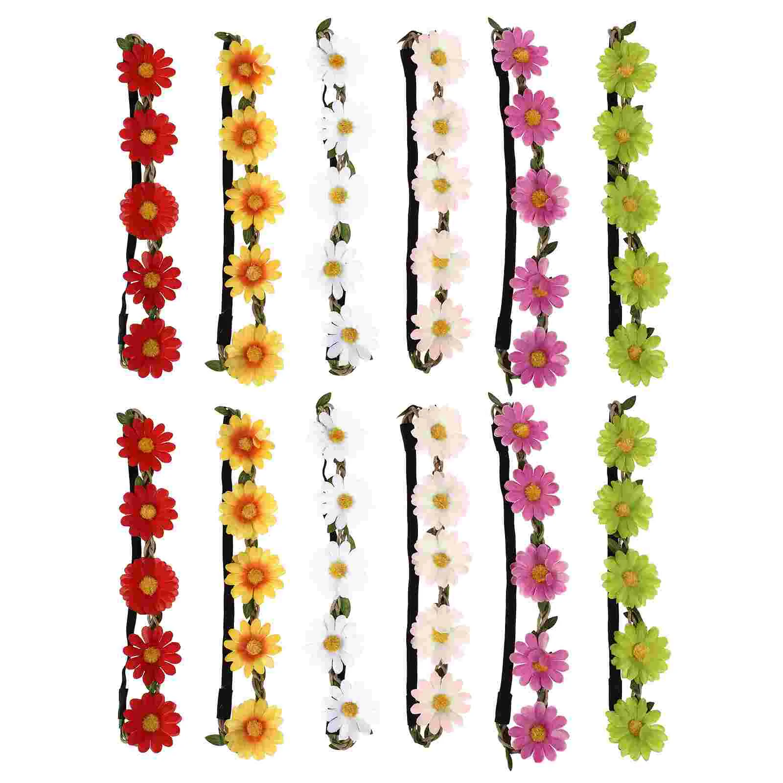 

12 Pcs Girls Headpieces Wedding Flower Headdress Bride Head Hair Decorations